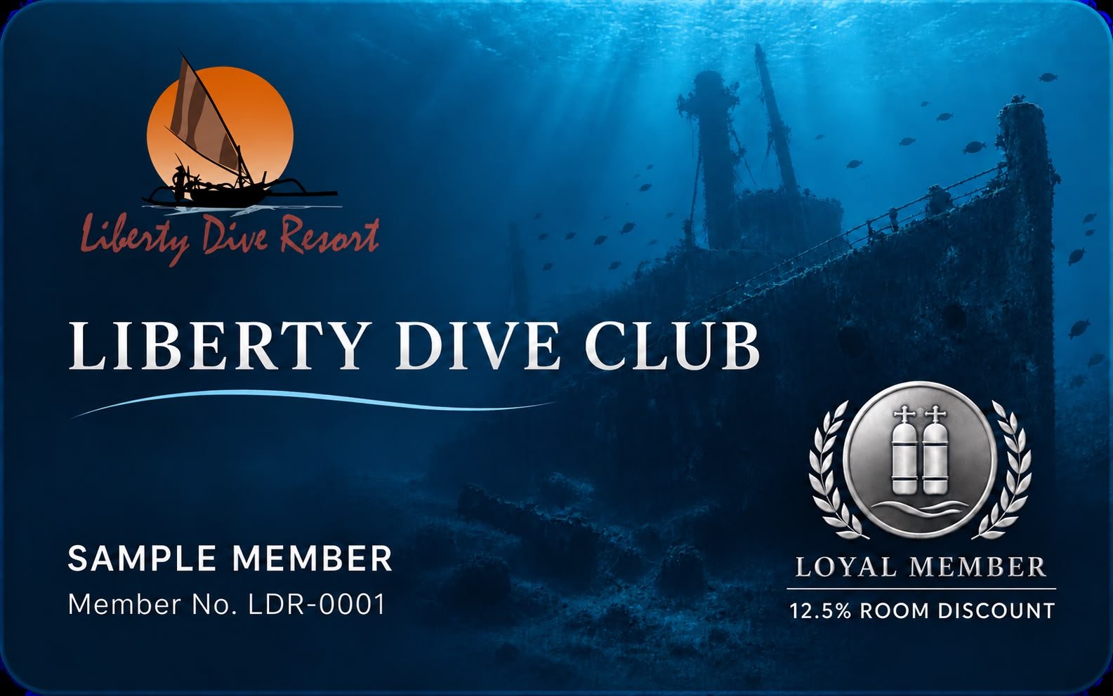Liberty Dive Club - Loyal Member Card