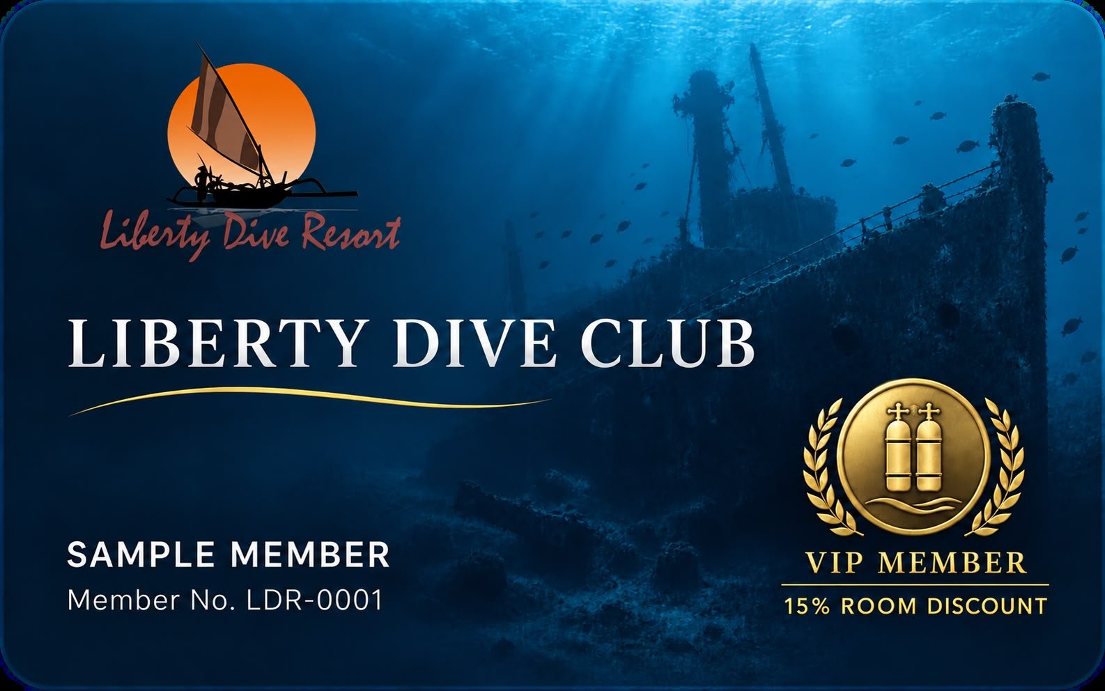 Liberty Dive Club - VIP Member Card