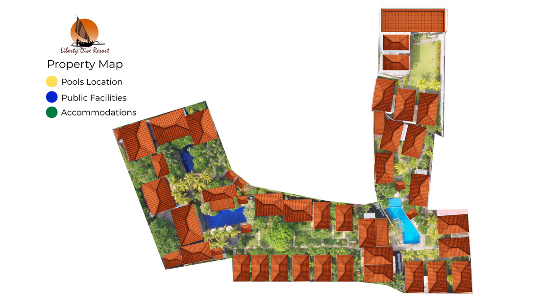 Liberty Dive Resort Map